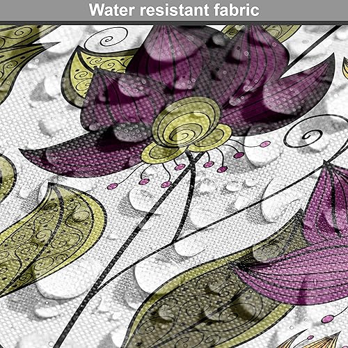 Miniatura 9 de Lunarable The Yard, Sakura Tree Branches - Tela floral de cerezo japonés pálido en forma de primavera, tela de microfibra para artes y manualidades,