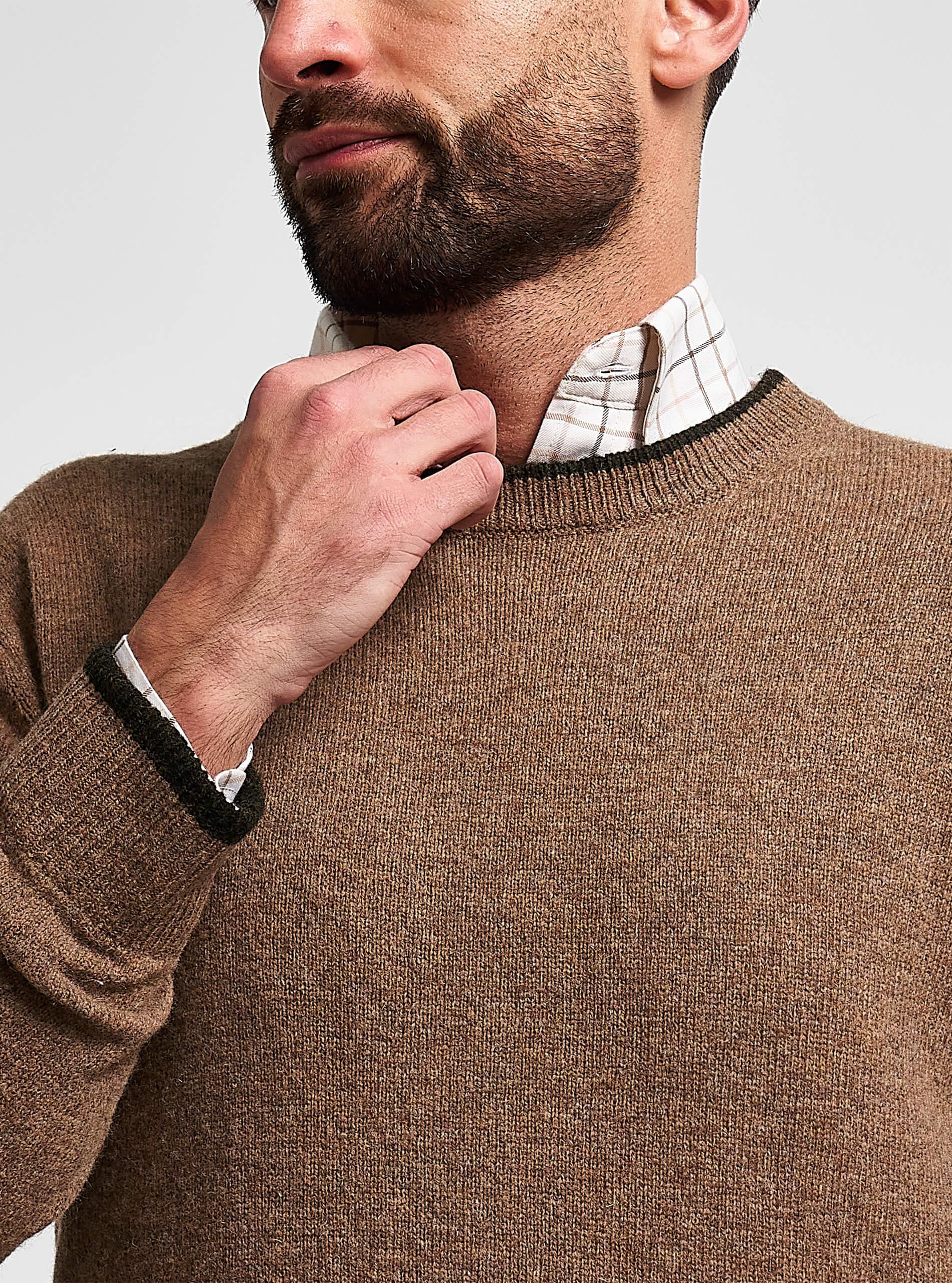 Jack Pyke Strickpullover aus 100% Lammwolle mit Rundhalsausschnitt
