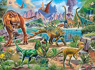 Ceaco - Glow in The Dark - Dinoland - 100 Piece Jigsaw Puzzle