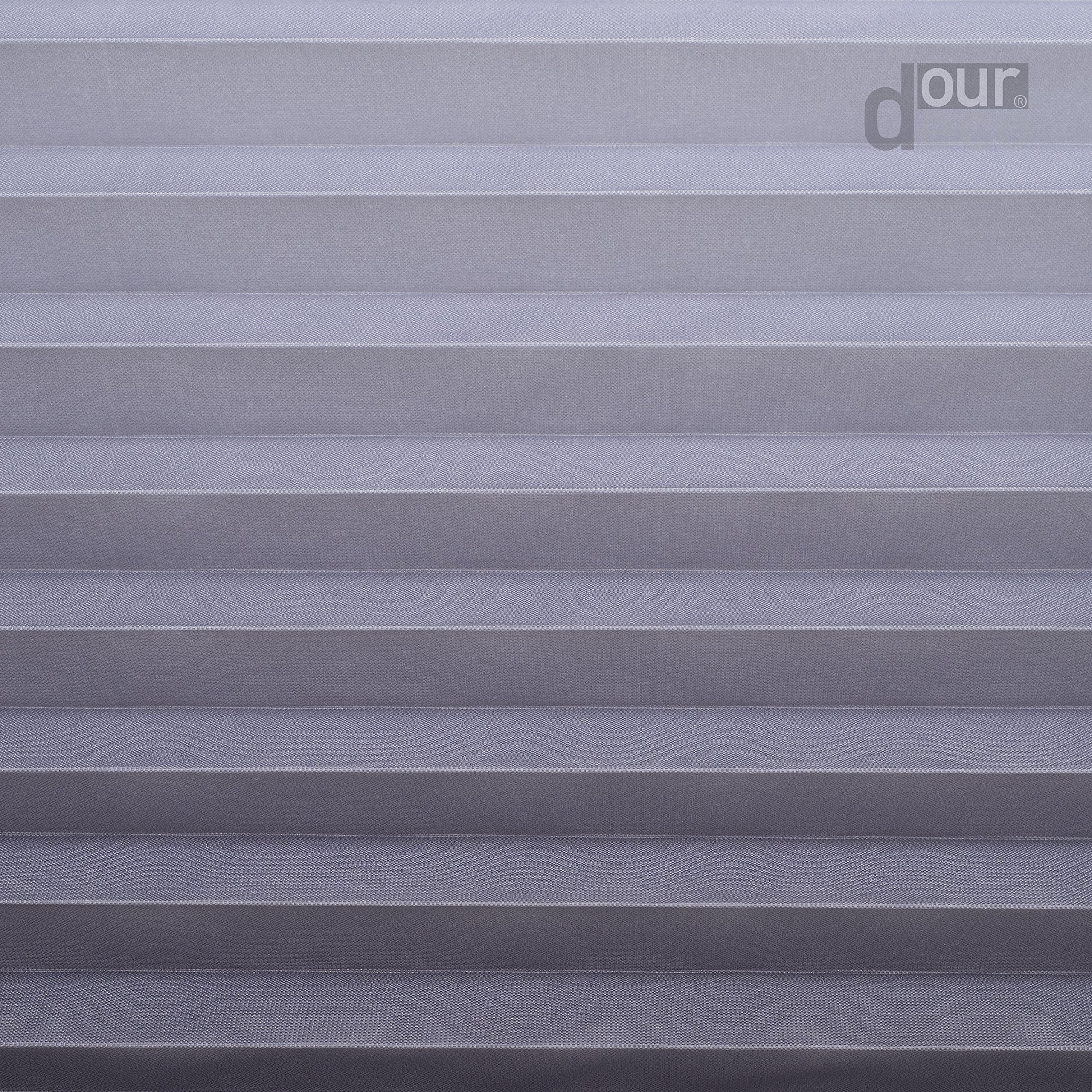 Plissee mit Farbverlauf / 100 x 130 cm weiß-grau/lichtdurchlässig, Blickdicht/Farben: Blau, Braun, Grün, Grau