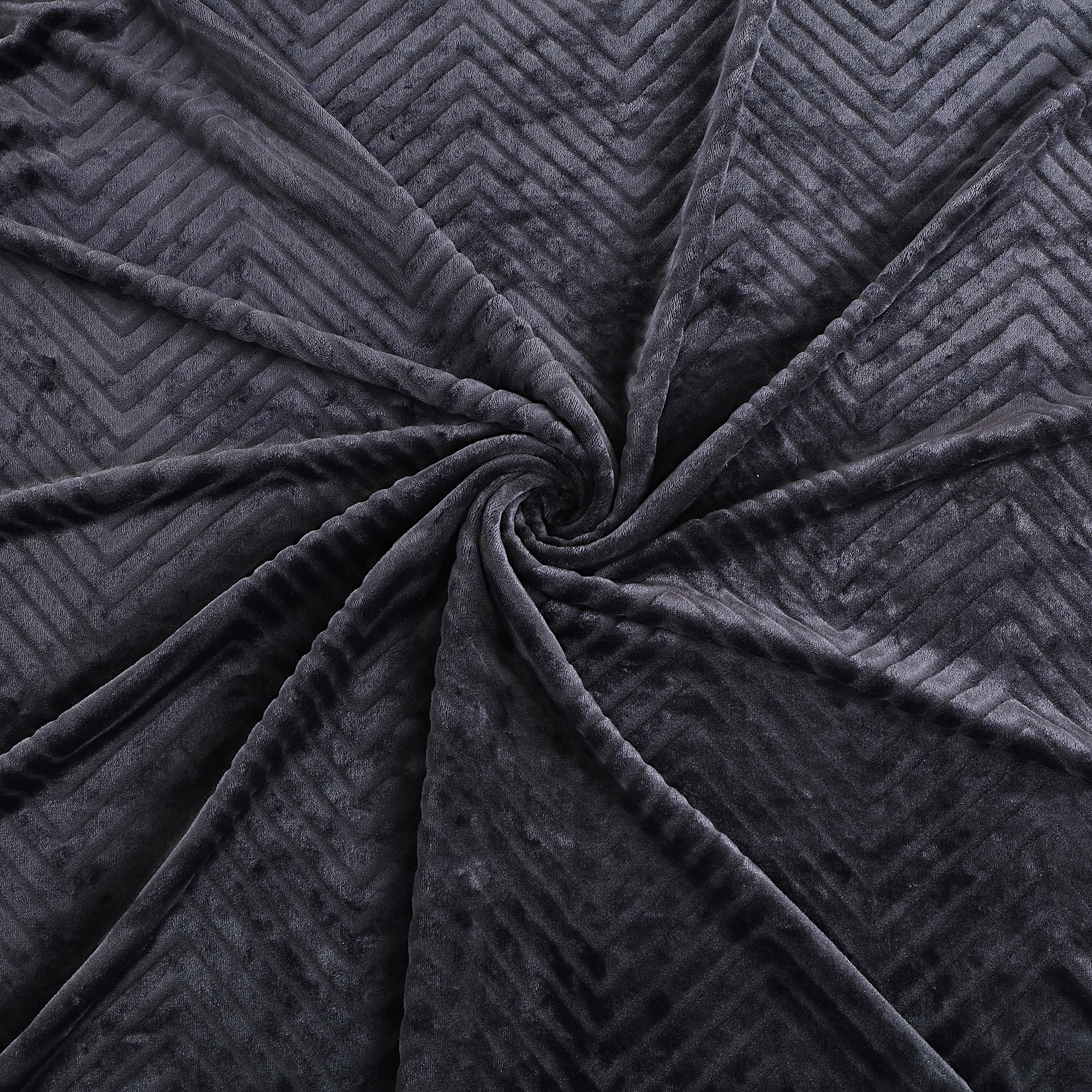 Buy URBANWRAP Microfiber Amora Dyed Embossed Blanket (Single