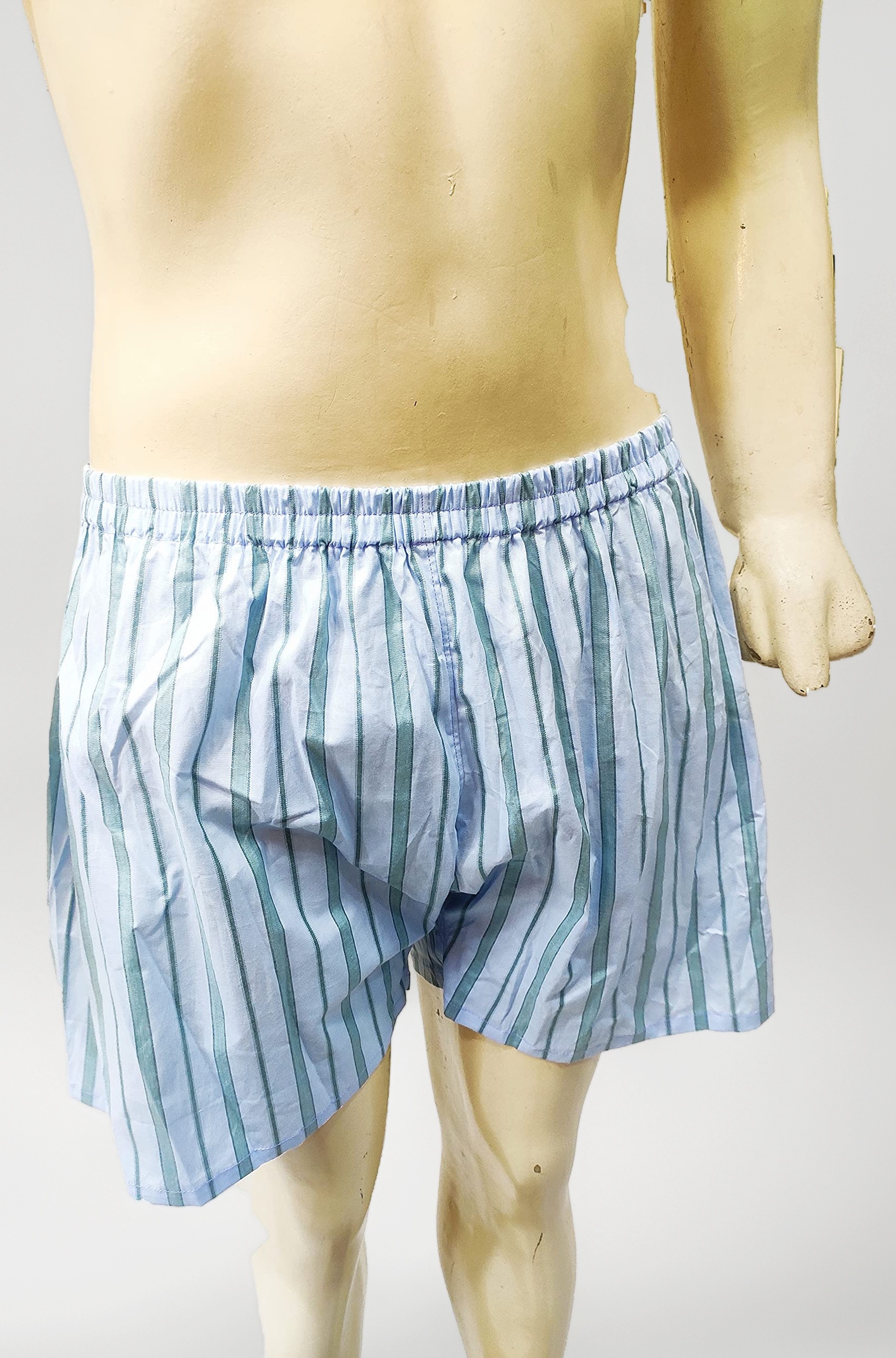 Ojasvini's Mens Traditional lattha patta Underwear Elastic desi Underwear, Khadi Cotton chaddi, 0004, Pack of 2 Multicolour