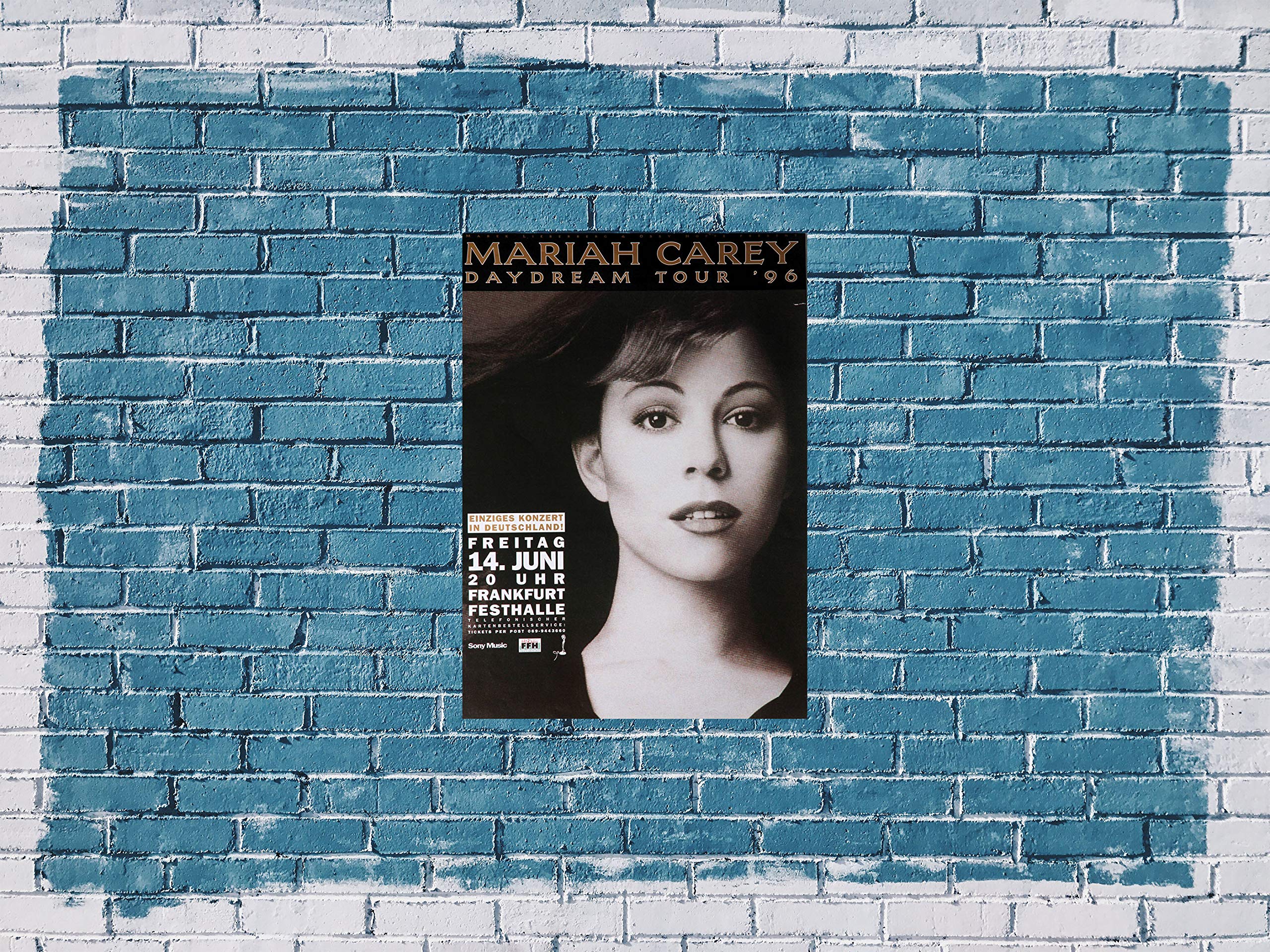TheConcertPoster Premium Poster/Plakat | DIN A1 | Wanddeko | Live Konzert Veranstaltung » Mariah Carey - Daydream, Frankfurt 1996 «