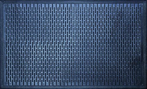 Alfombrilla de entrada para raspador duradero, 48 x 72 pulgadas, color negro