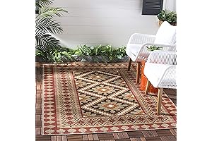 SAFAVIEH Veranda Red Area Rug 5x7 Clearance