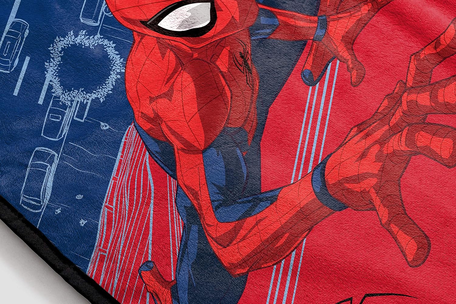 Jay Franco Plush Throw Blanket – 46" x 60" Inch Cartoon Kids Soft & Cozy Fleece Throw for Bedroom & Couch Décor, Official Licensed Product, Red - Spiderman - Image 3
