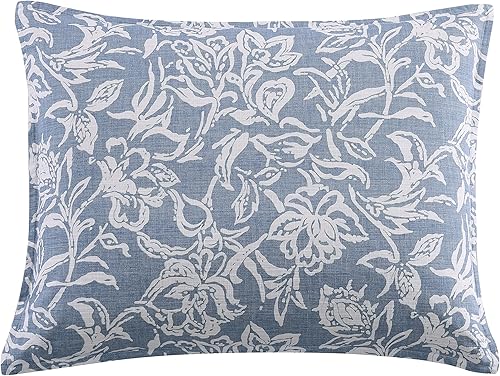 Miniatura 4 de Nautica - Juego de edredón individual, juego de ropa de cama reversible de algodón, artículos esenciales para la habitación del dormitorio (azul