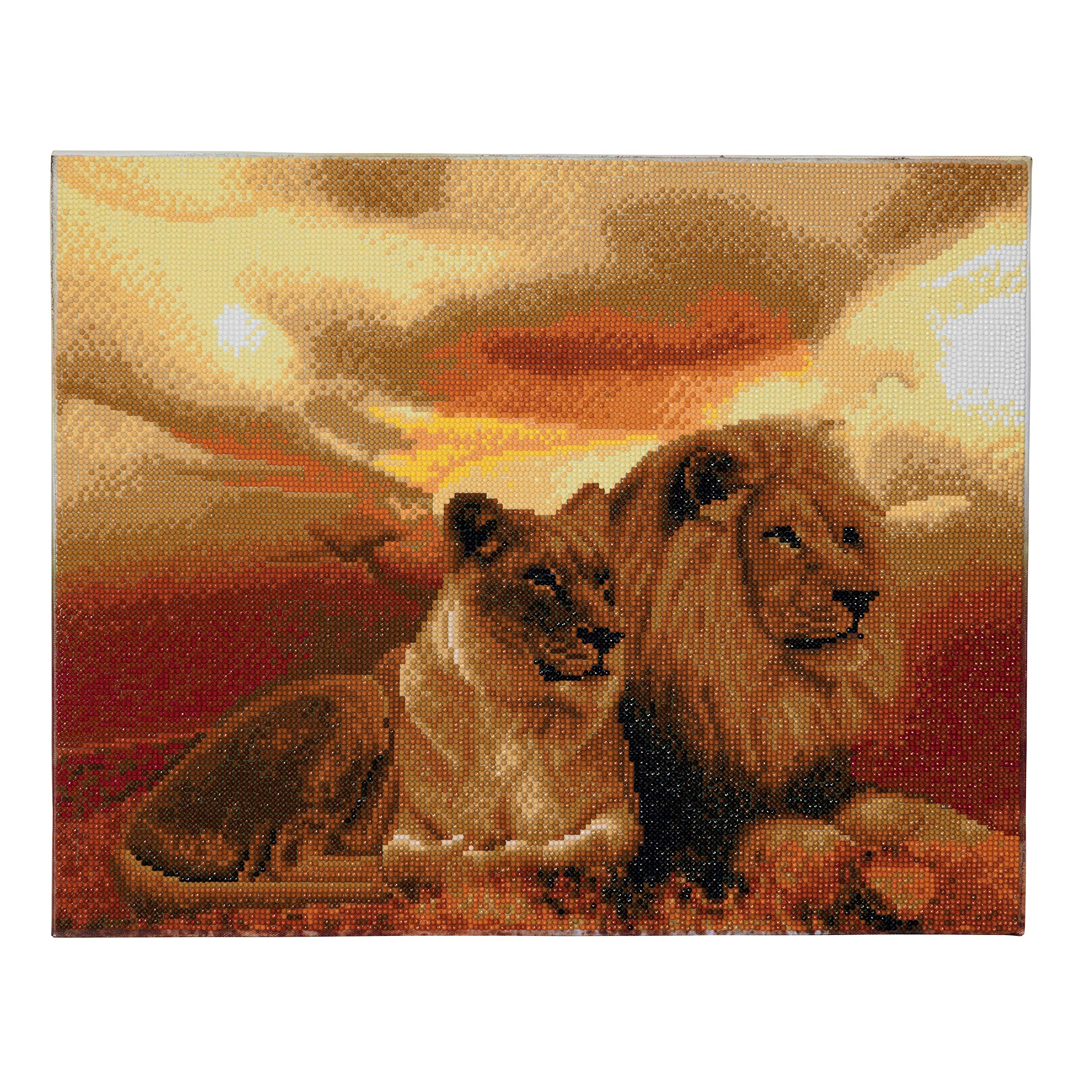 Crystal Art Lions of The Savannah