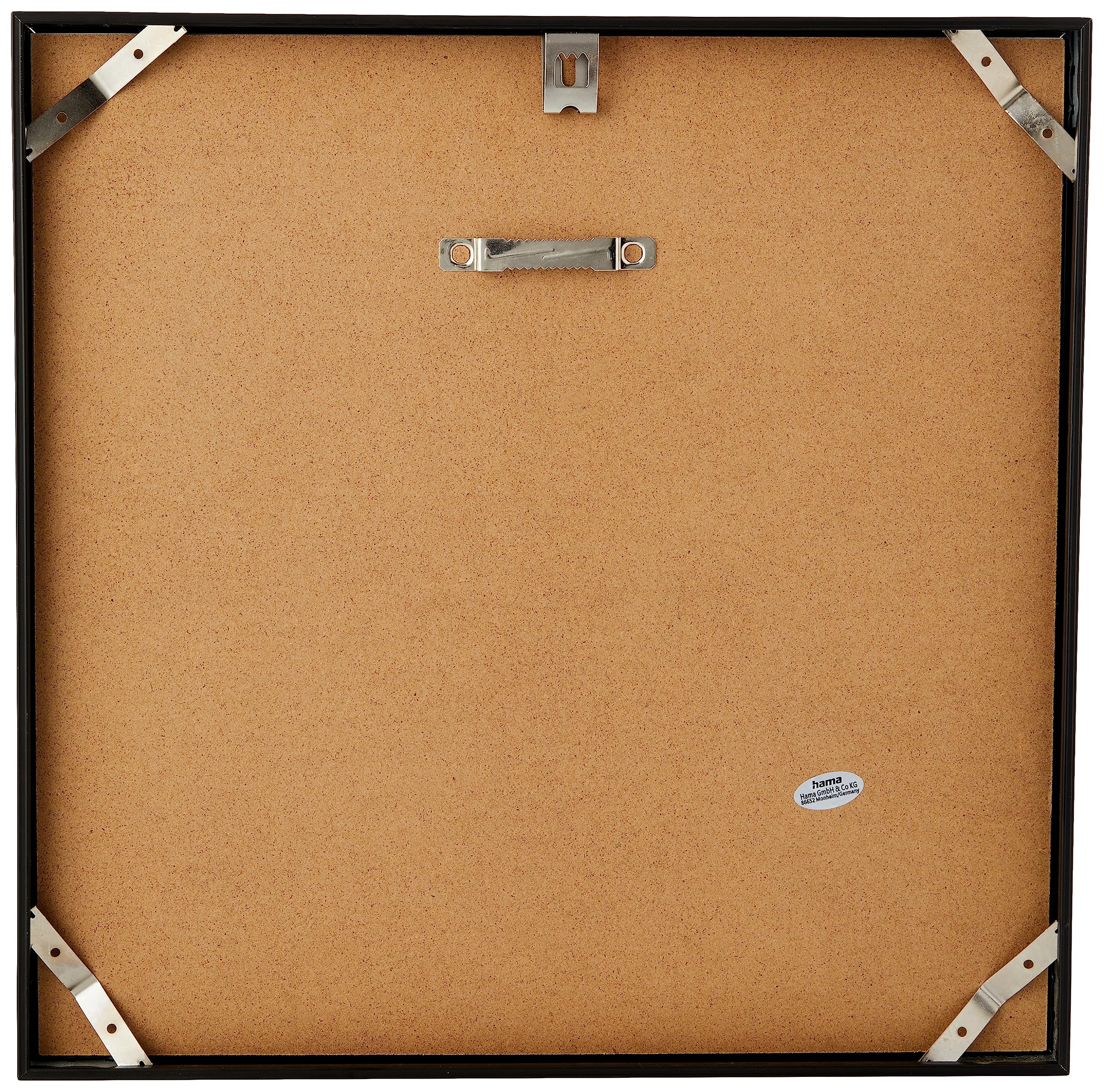 Hama Aluminiowa ramka na okładkę płyty gramofonowej (refleks, zawieszka, 32,5 x 2,5 x 32,5 cm) czarna