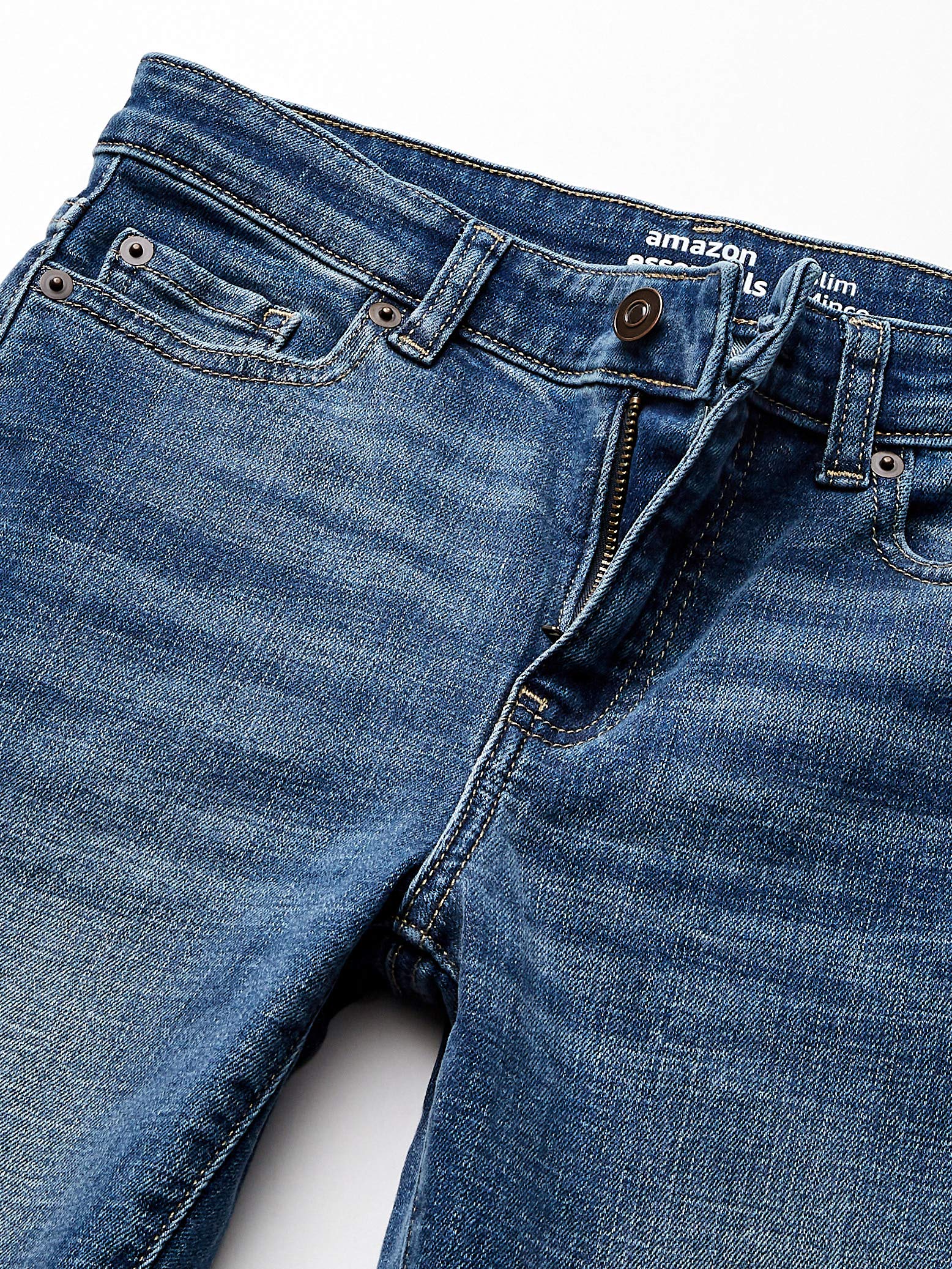 Amazon Essentials Jeans Slim Elasticizzati - Colori Fuori Produzione Bambini e Ragazzi