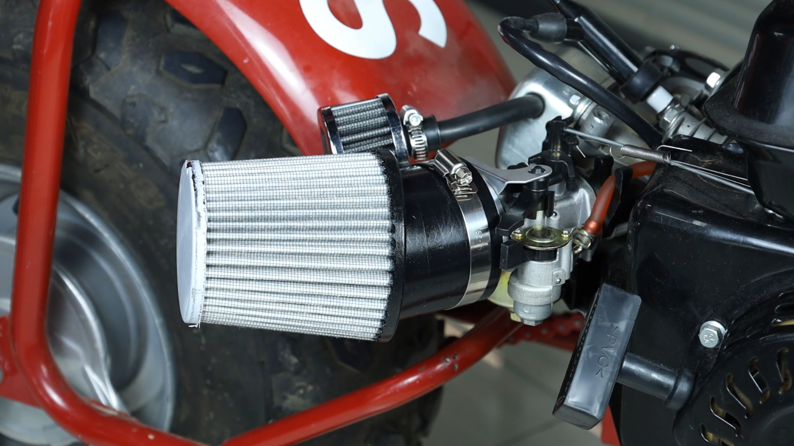 12 Mm Universal-Luftfilter Für 196cc/212cc Motoren – Passt Auf GX160, GX200, CT200U, Baja Warrior Uvm., Inklusive Klemme