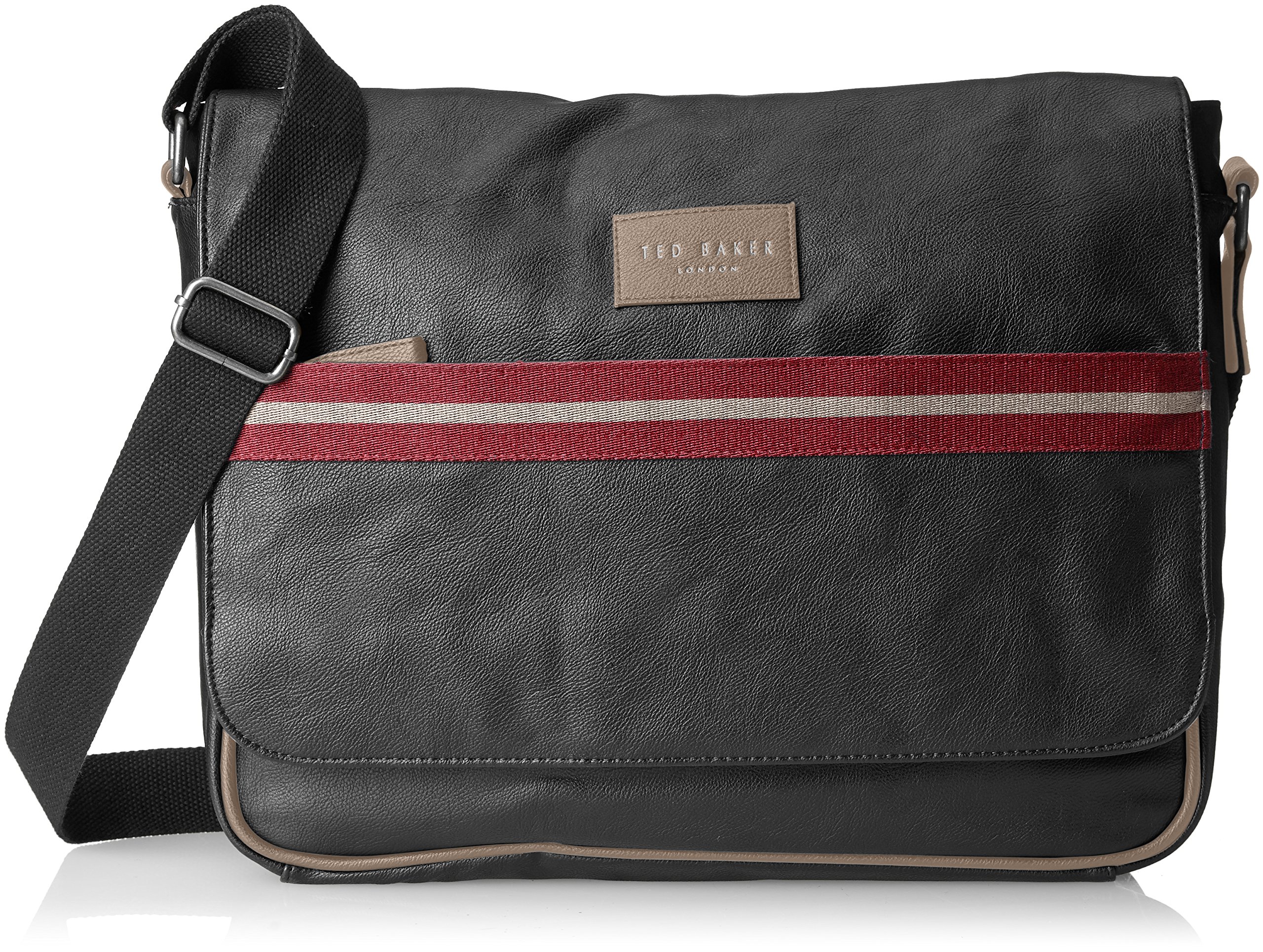 Ted Baker Men's Davitt Messenger Bag, Black, One Size