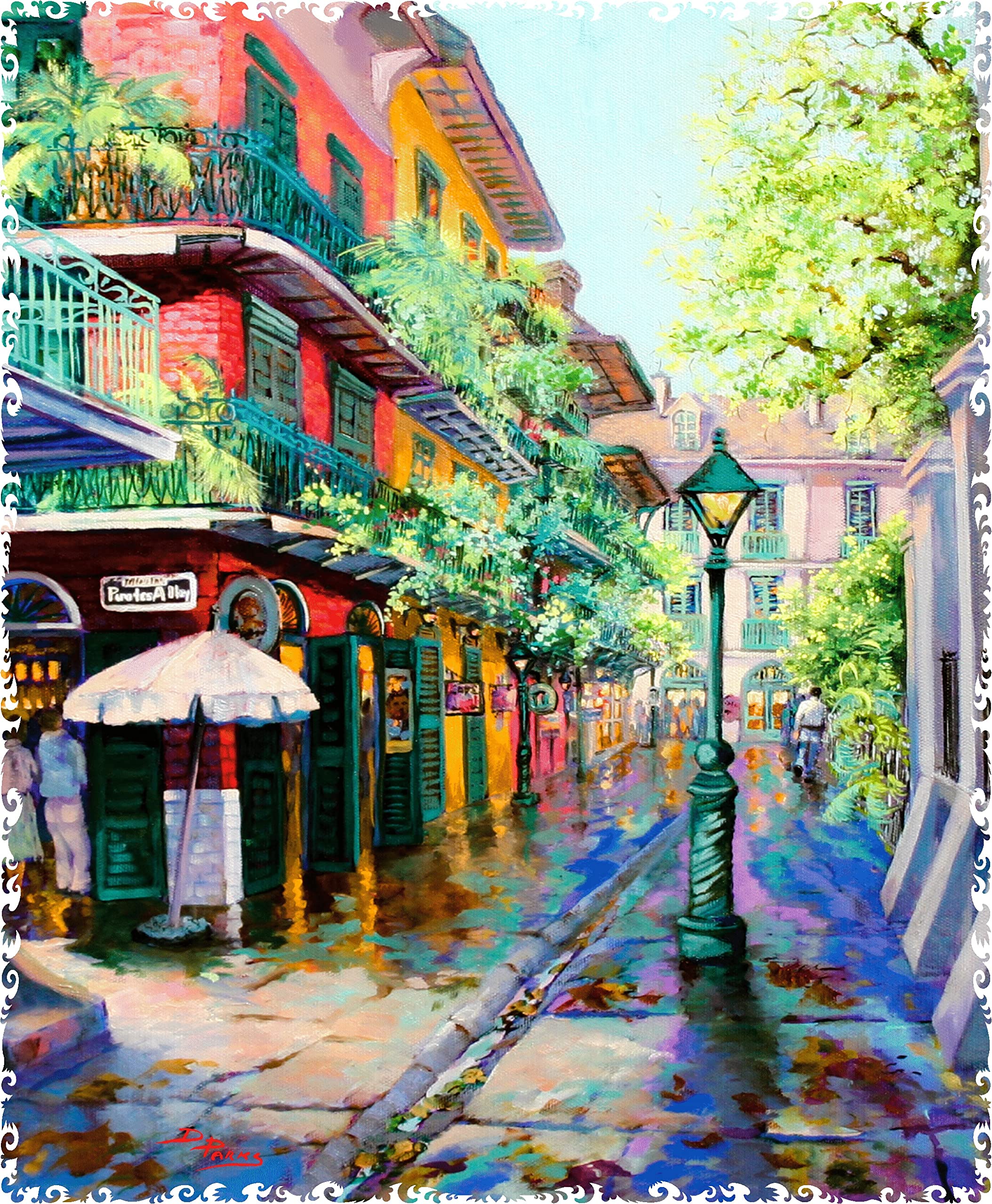 Wooden Jigsaw Puzzles for Adults - French Quarter, New Orleans - 501 Pieces. Made in USA by Nautilus Puzzles