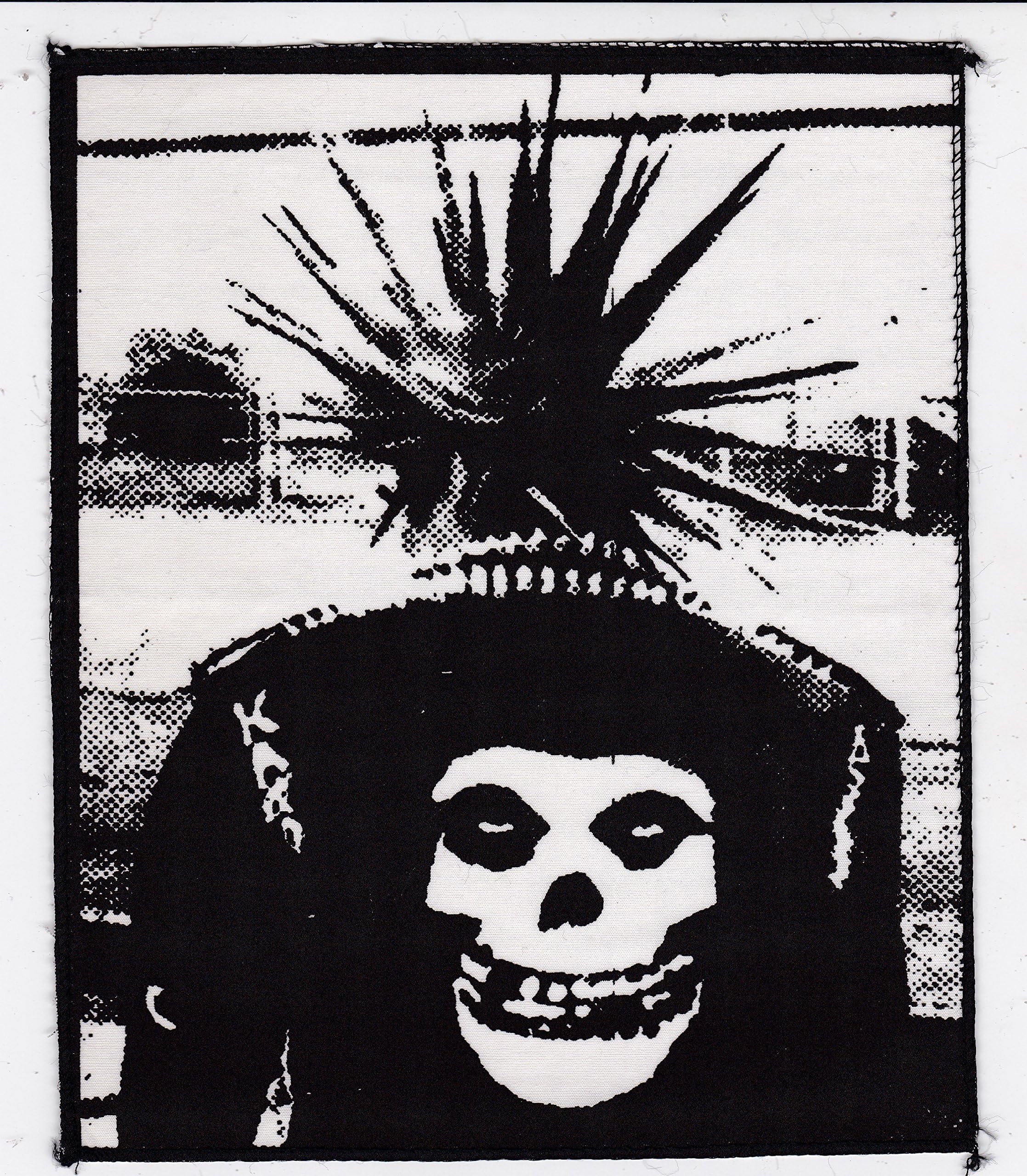 [BIG PATCH #A14] MISFITS MOHAWK PUNKER PUNK ROCK GRUP BAND MUSIC for Pants Clothing Jeans Jackets Vests Purses 6.75"x8"