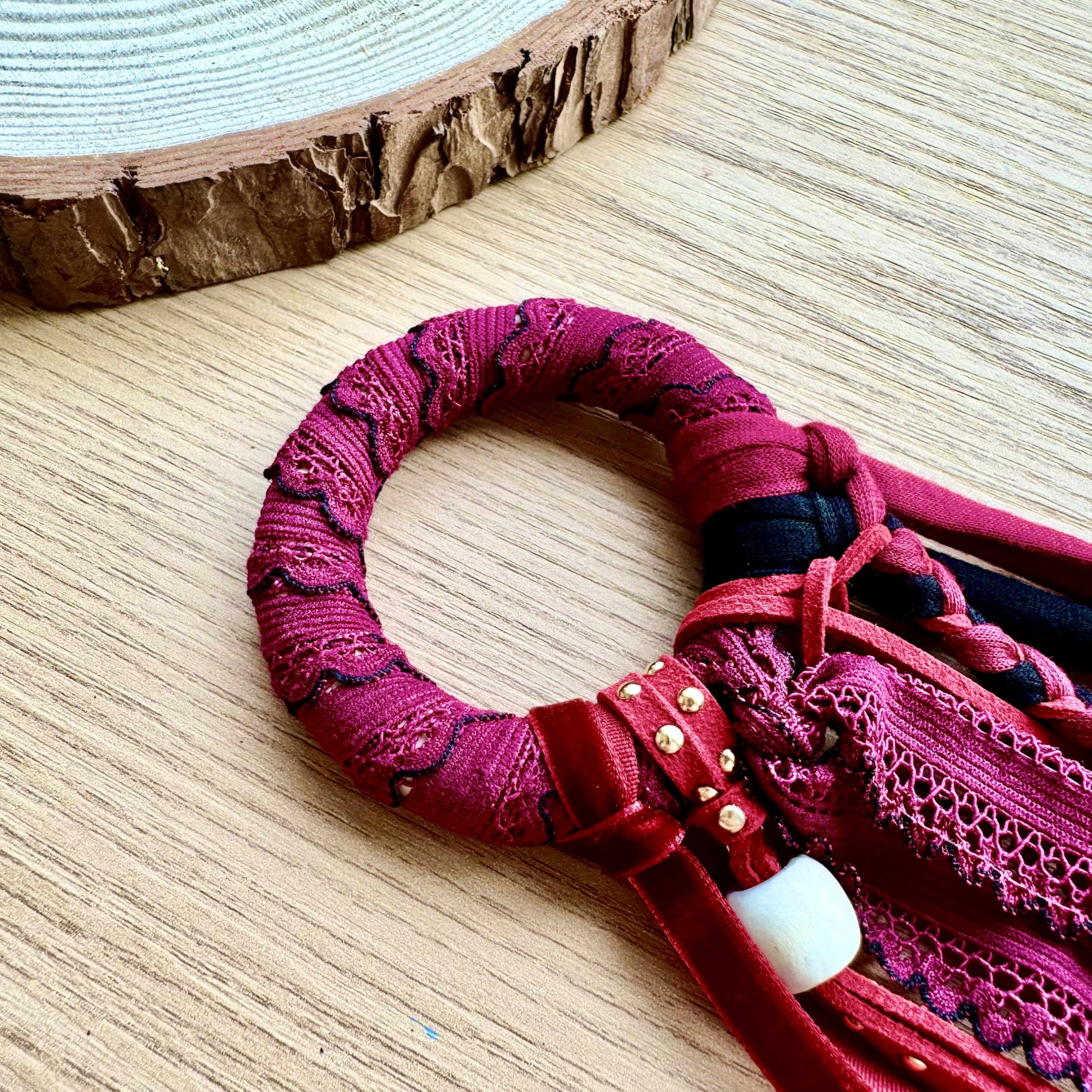Amazon.com : Handmade Boho Hair Barrette Hair Tie Braided  display picture 3
