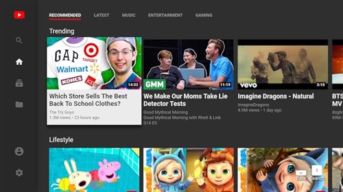 YouTube,Sports,Musics,Movies,Live,Fashion...