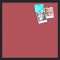 Vista 261 de PinPix Tablero de anuncios de corcho de 20 x 14 pulgadas. Este tablero decorativo enmarcado viene con diseño de círculos B W y un marco negro