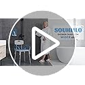 Shower-Chair-with-Arms-and-Back-Padded-Shower-Seat-for-Inside-Shower-with-Grab-BarToiletry-Bag-Tool-Free-Shower-Seat-for-Bathtub-Shower-Bath-Chair-for-ElderlyDisabled-by-SOUHEILO