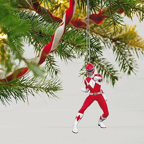 Miniatura 6 de Hallmark Keepsake Adorno de Navidad 2023, Hasbro Power Rangers Red Ranger, regalos para niños