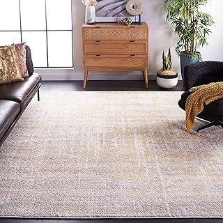 SAFAVIEH Adirondack Collection Area Rug - 8' x 10', Creme & Gold, Modern Abstract Design, Non-Shedding & Easy Care, Ideal ...