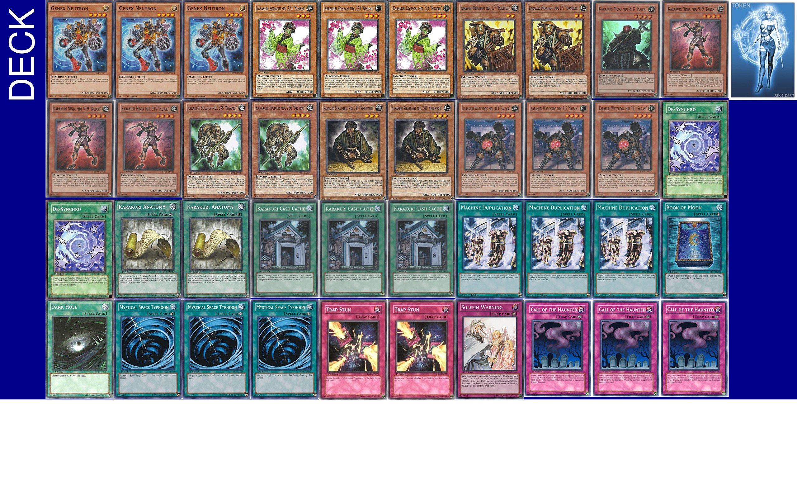 karakuri yugioh deck YUGIOH Tournament Ready Karakuri Deck and Exclusive Phantasm Gaming Token +  a Deck Box & 100 Mangas : Amazon.com.mx: Juguetes y Juegos