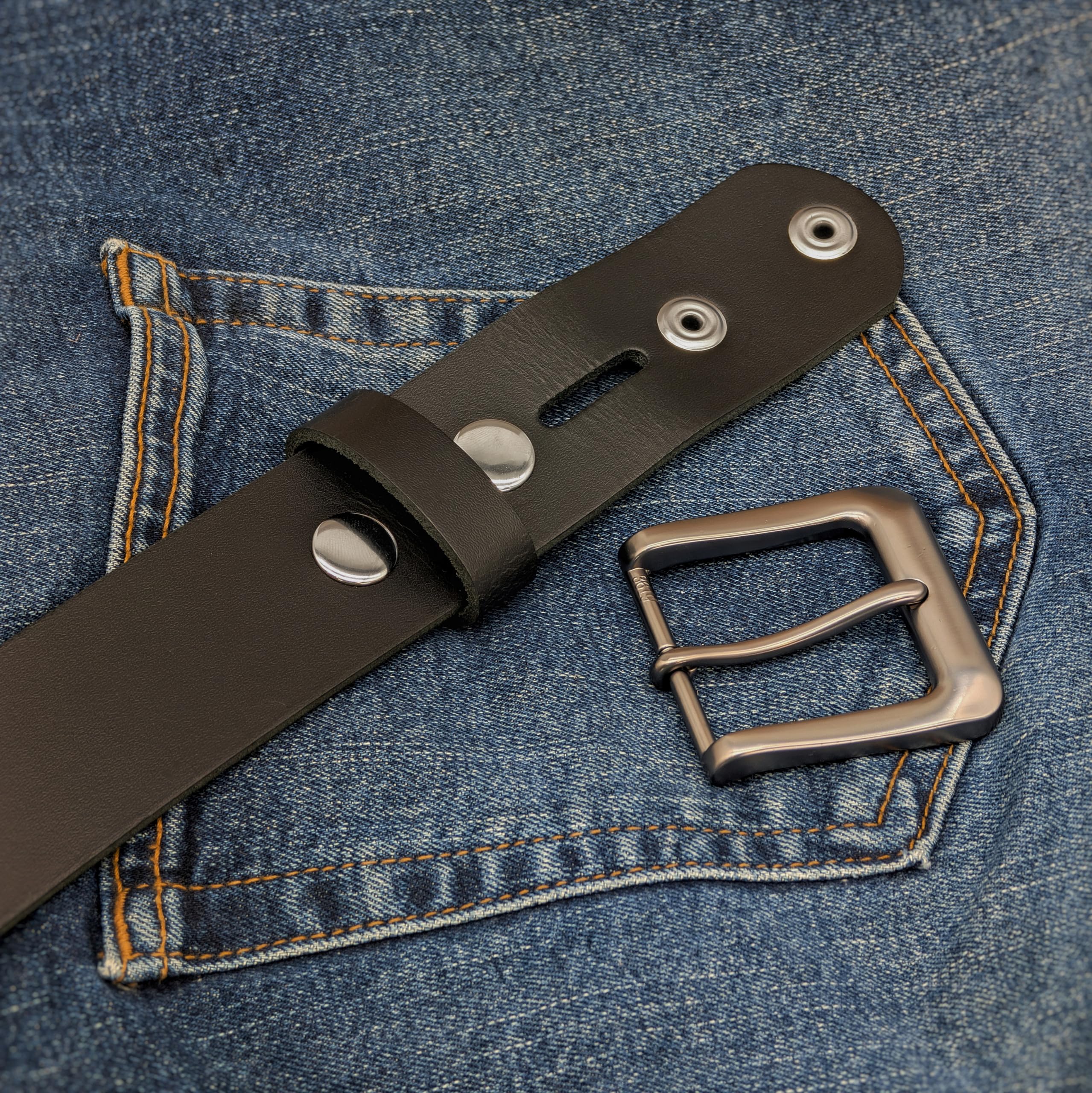 Ashford Ridge 40 mm skórzany pasek zatrzaskowy ze skóry licowej - wyprodukowano w Anglii