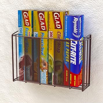 Simple Houseware Over Cabinet Door Organizer, Mesh Bronze