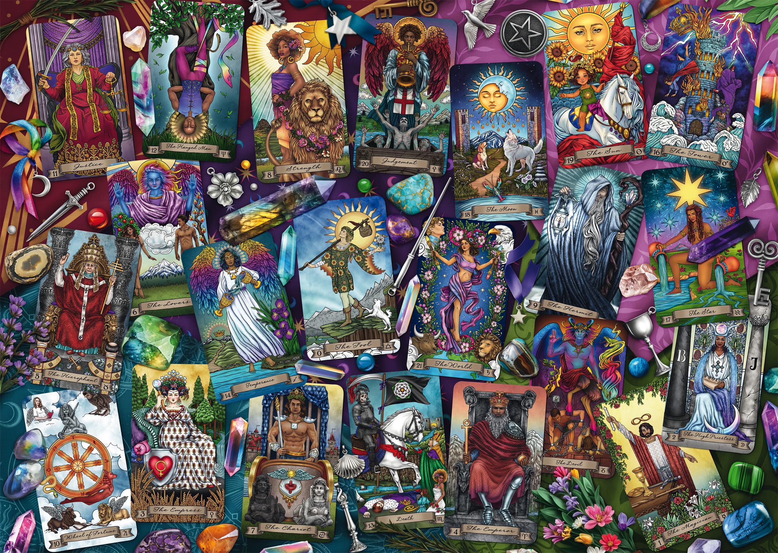 Puzzle Schmidt De 1000 Piezas – Cartas De Tarot Misteriosas, 69.3x49.3 Cm, Calidad Premium, A Partir De 12 Años