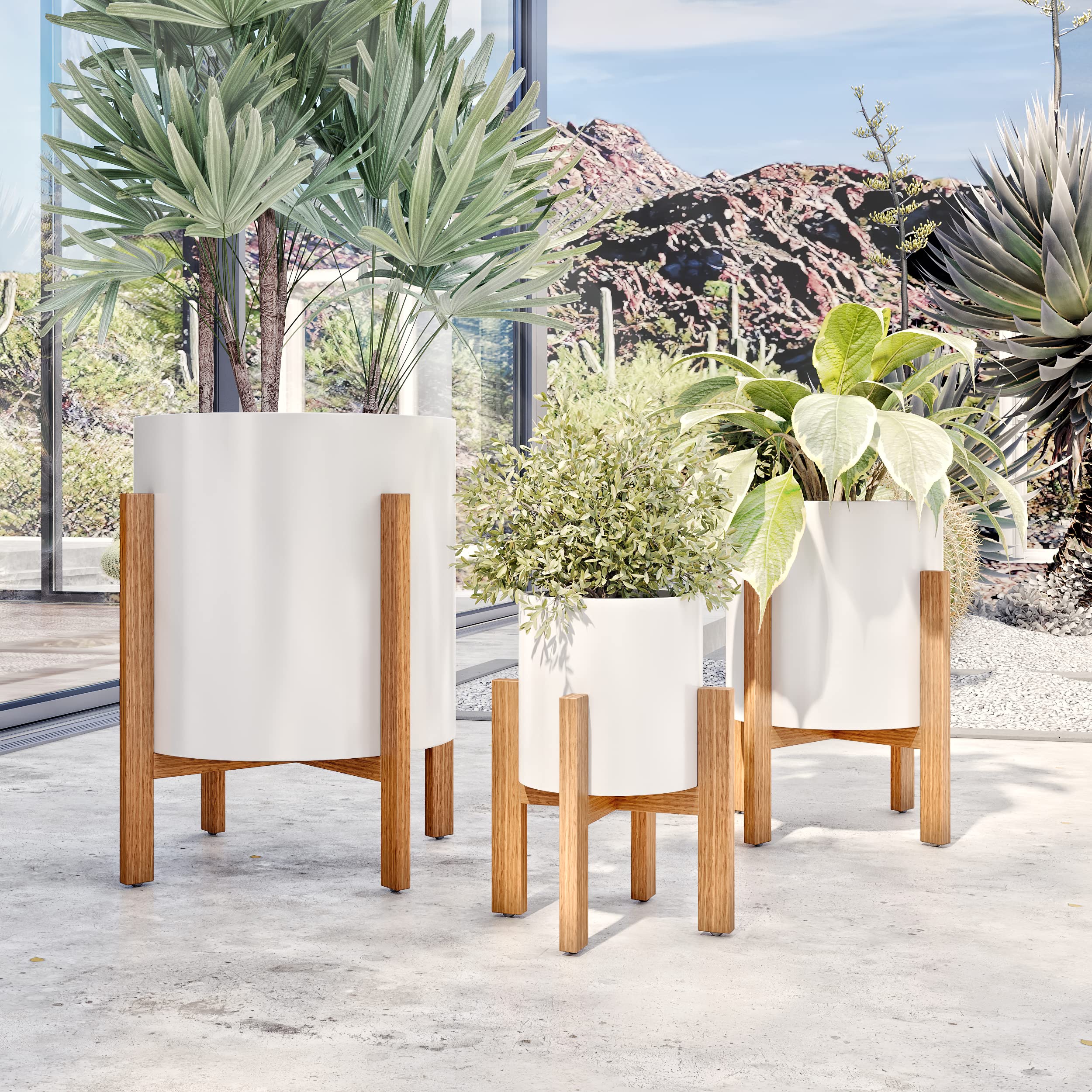 Amazon.com : Rowan Modern Outdoor Planter : Patio, Lawn & Garden