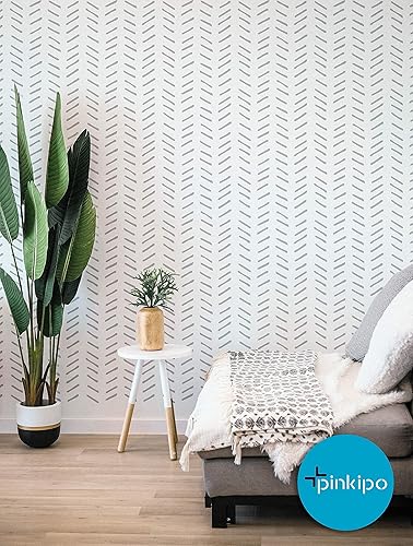 Miniatura 5 de Paquete de 2, Priene, espiga dibujada a mano, plantillas de pared grandes, plantillas de pared modernas para pintar, plantillas para paredes,