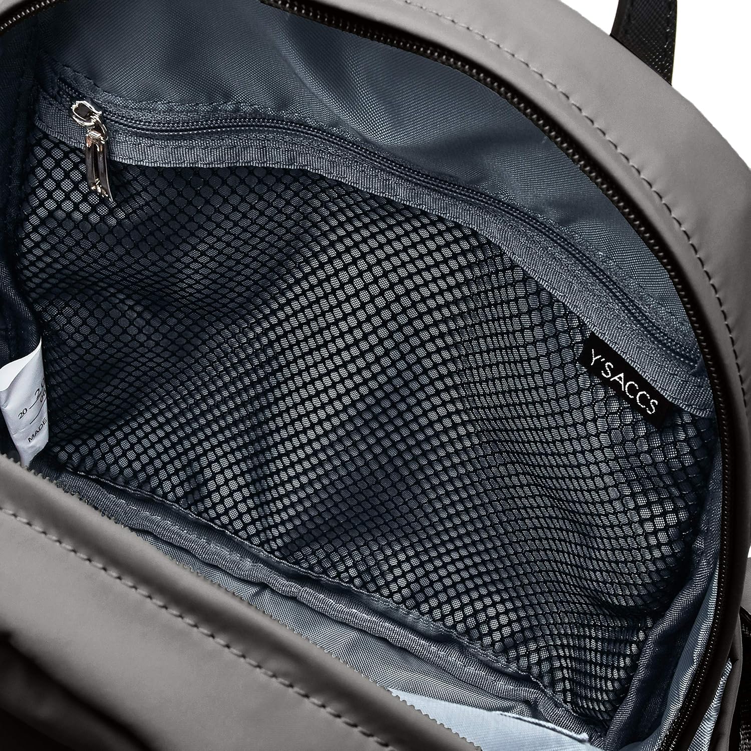 Isaac Y62-01-11 Women's Nylon Taffeta Backpack, Size S, Dark Gray