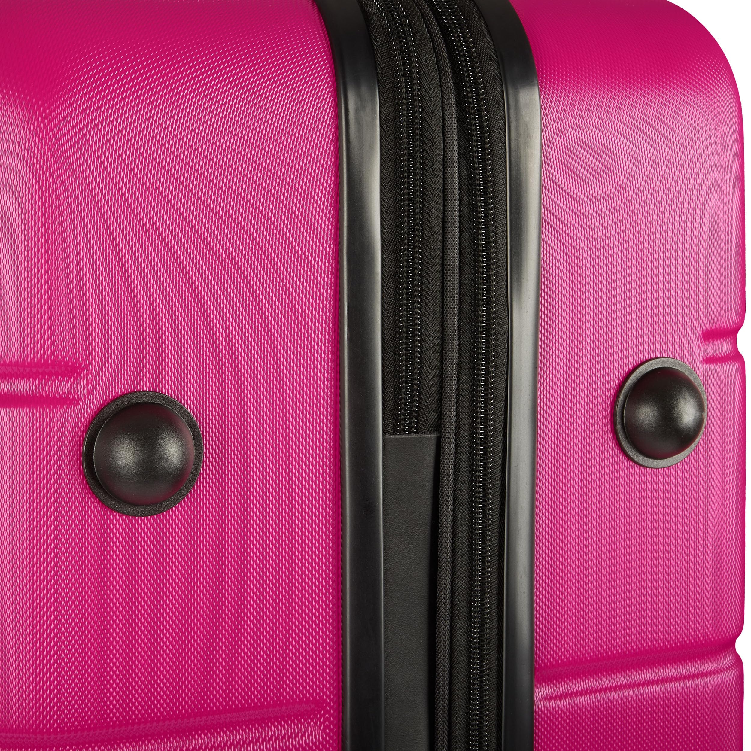 BRUBAKER Reisekoffer Miami - Erweiterbarer Hartschalen Rollkoffer mit Zahlenschloss, 4 Rollen und Komfort Tragegriffen - ABS Koffer 49 x 76,5 x 32 cm - Hartschalenkoffer (XL - Pink)