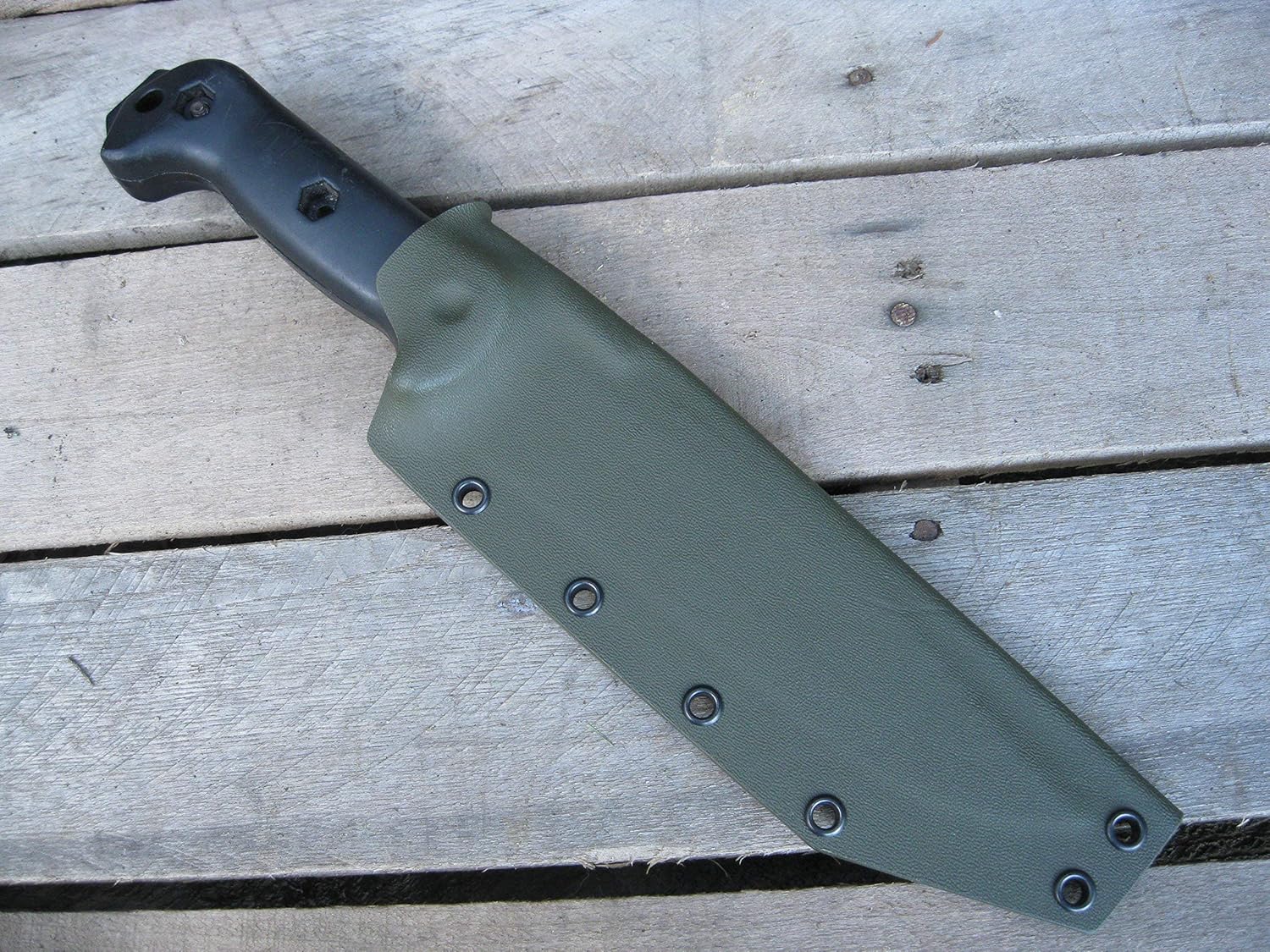 Valhalla Custom Kydex Sheath Ka-bar Becker BK7 OD GREEN One Piece