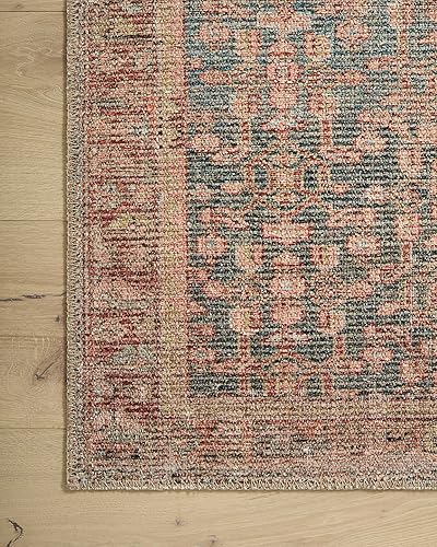 Miniatura 9 de Loloi Angela Rose x Loloi Aubrey Collection AUB-04 - Alfombra de pasillo de 2 pies 6 pulgadas x 9 pies 6 pulgadas, azulterracota