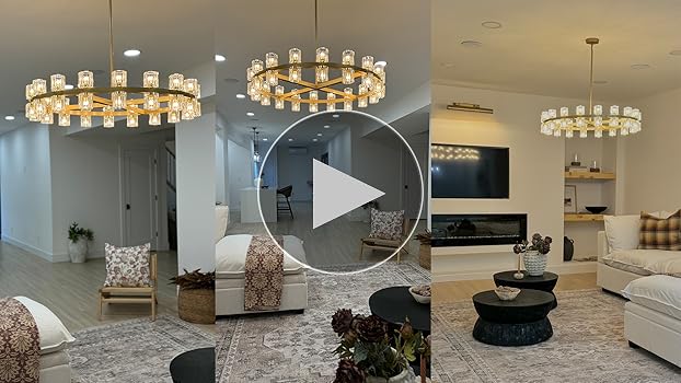 Knurldon Crystal Black Rectangle Chandelier for Dining Room