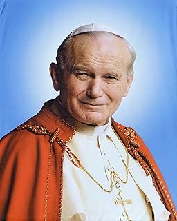 Catholic print picture - Pope John Paul II (2) - 8" x 10" ready to be framed