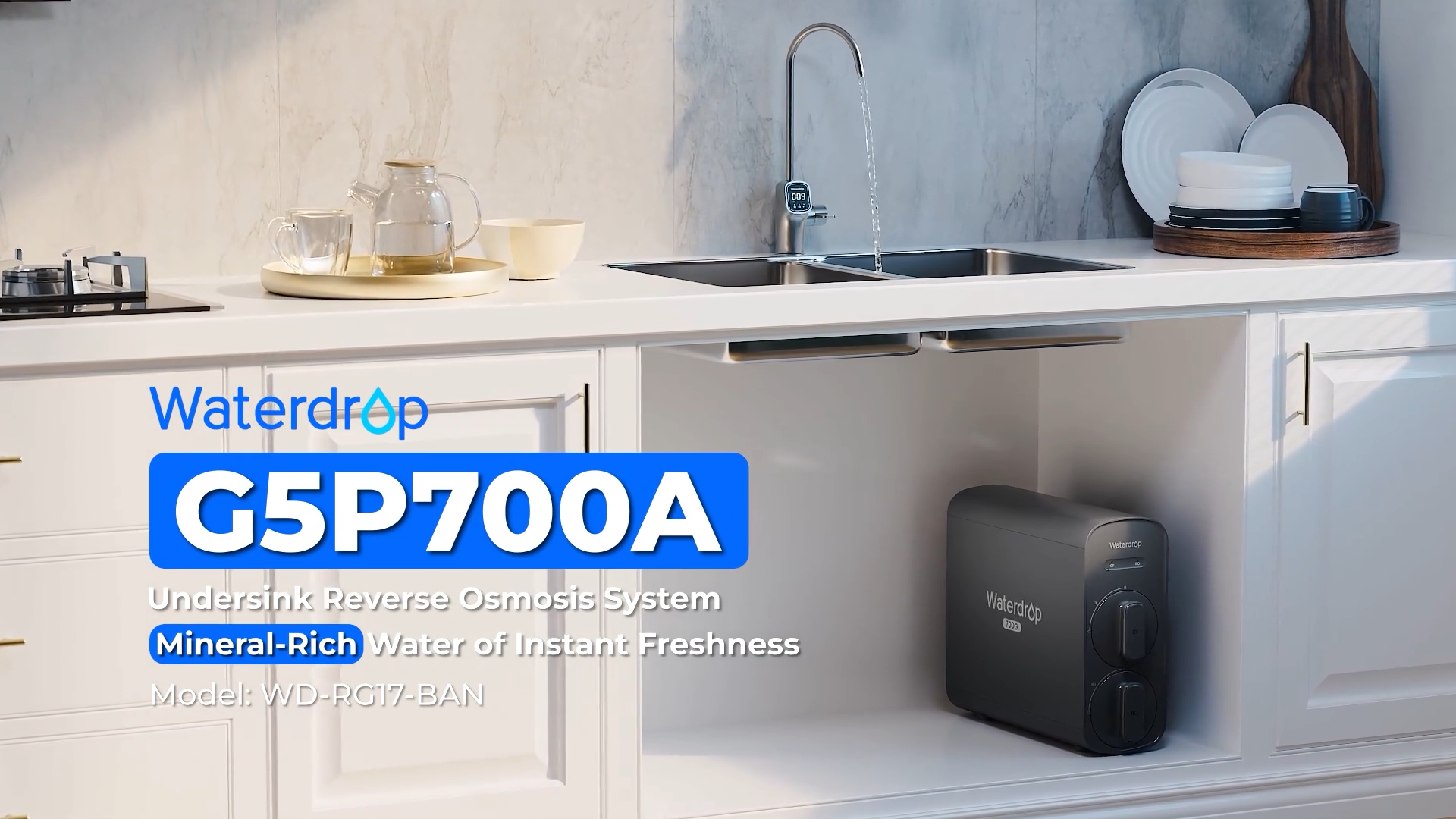 Waterdrop G5P700A Alkaline Mineral Reverse Osmosis Water Filter