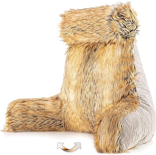 Miniatura 17 de Almohada Husband Chocolate, Almohada de lectura original para descanso en cama o silla, cojín grande de espuma viscoelástica triturada para el