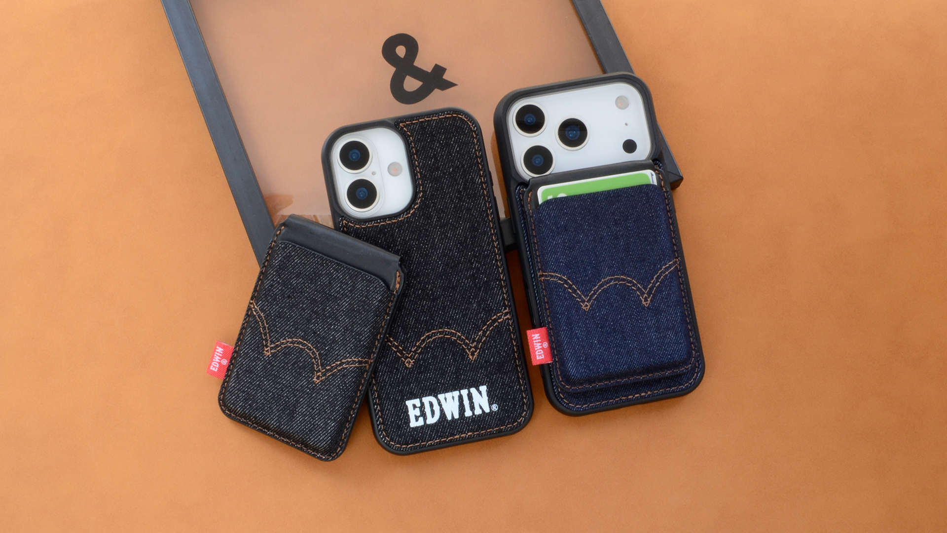 Amazon.co.jp: 【 EDWIN 正規品 】 MagSafe デニム カードケース 4枚