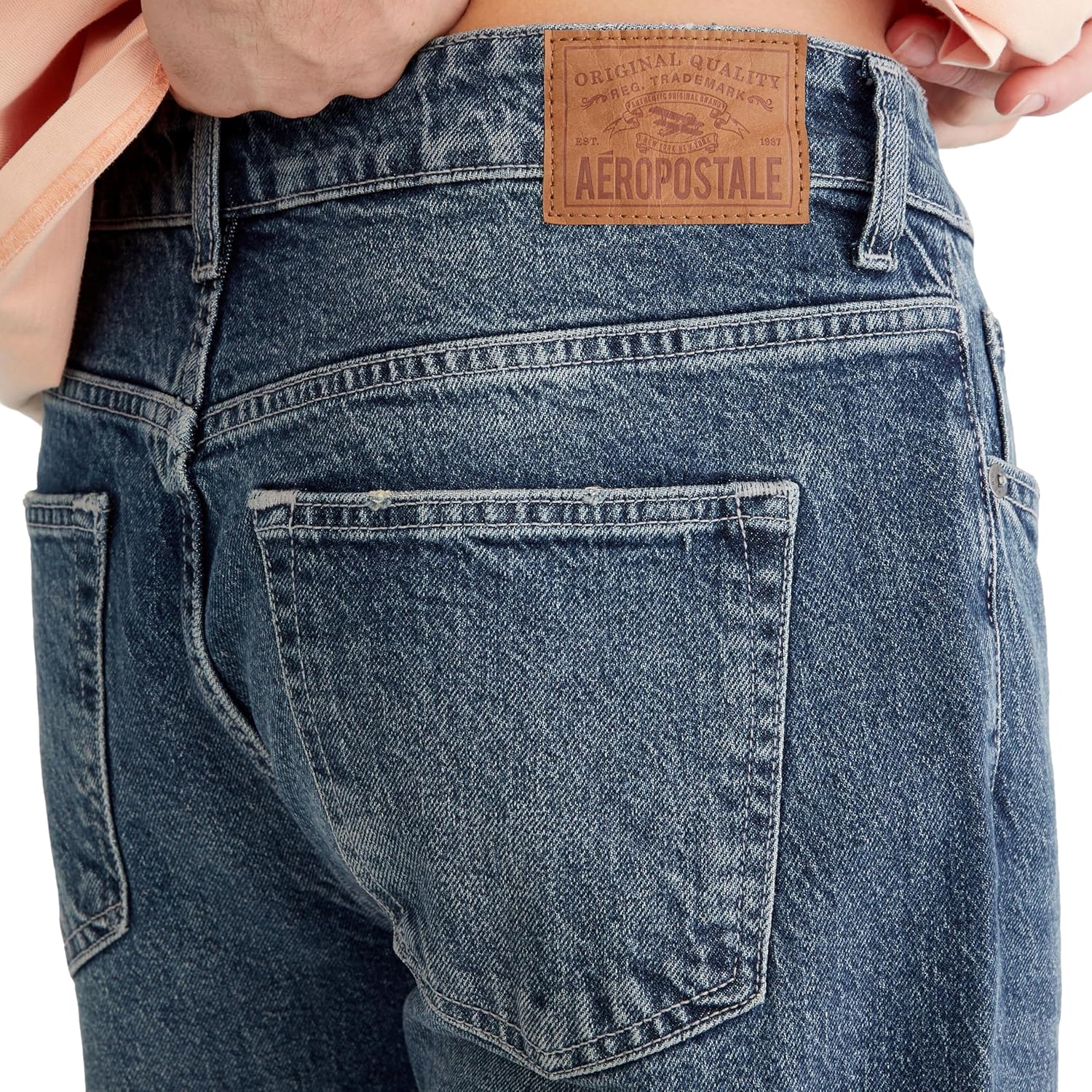 Aeropostale Mens Relaxed Straight Jean