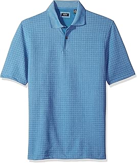 Arrow Men's Short Sleeve Hamilton Jacquard Polo, Riviera, M