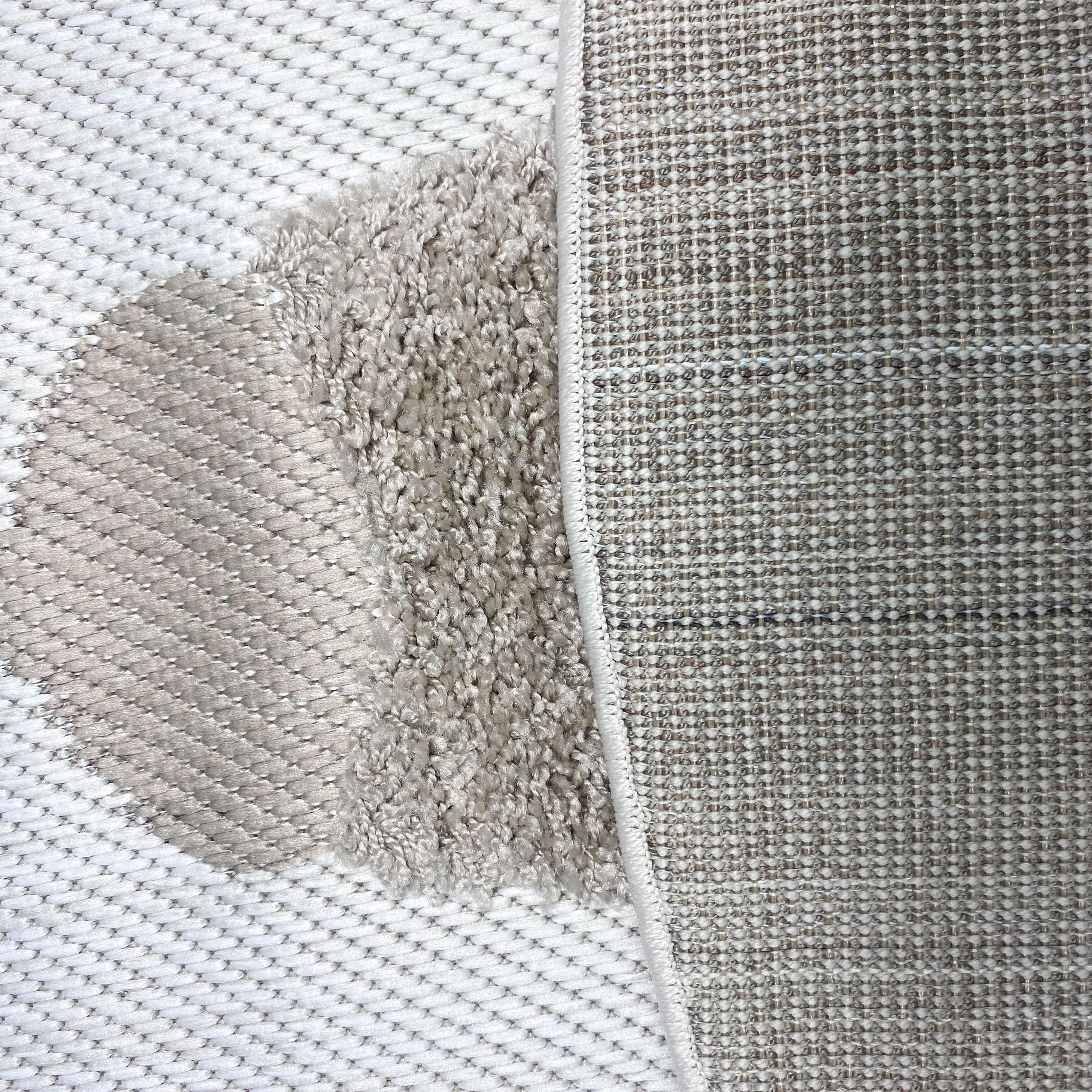 Teppich-Traum Dywan dziecięcy, z efektem wysokiej głębokości, łatwy w pielęgnacji, przyjazny dla skóry, kot, kremowy, brązowy, 80 cm, okrągły