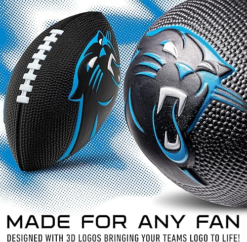 Miniatura 9 de Franklin Sports NFL - Balones de fútbol de espuma suave para todos los equipos de la NFL, fútbol juvenil de 8.5 pulgadas + juegos de bomba de aire,