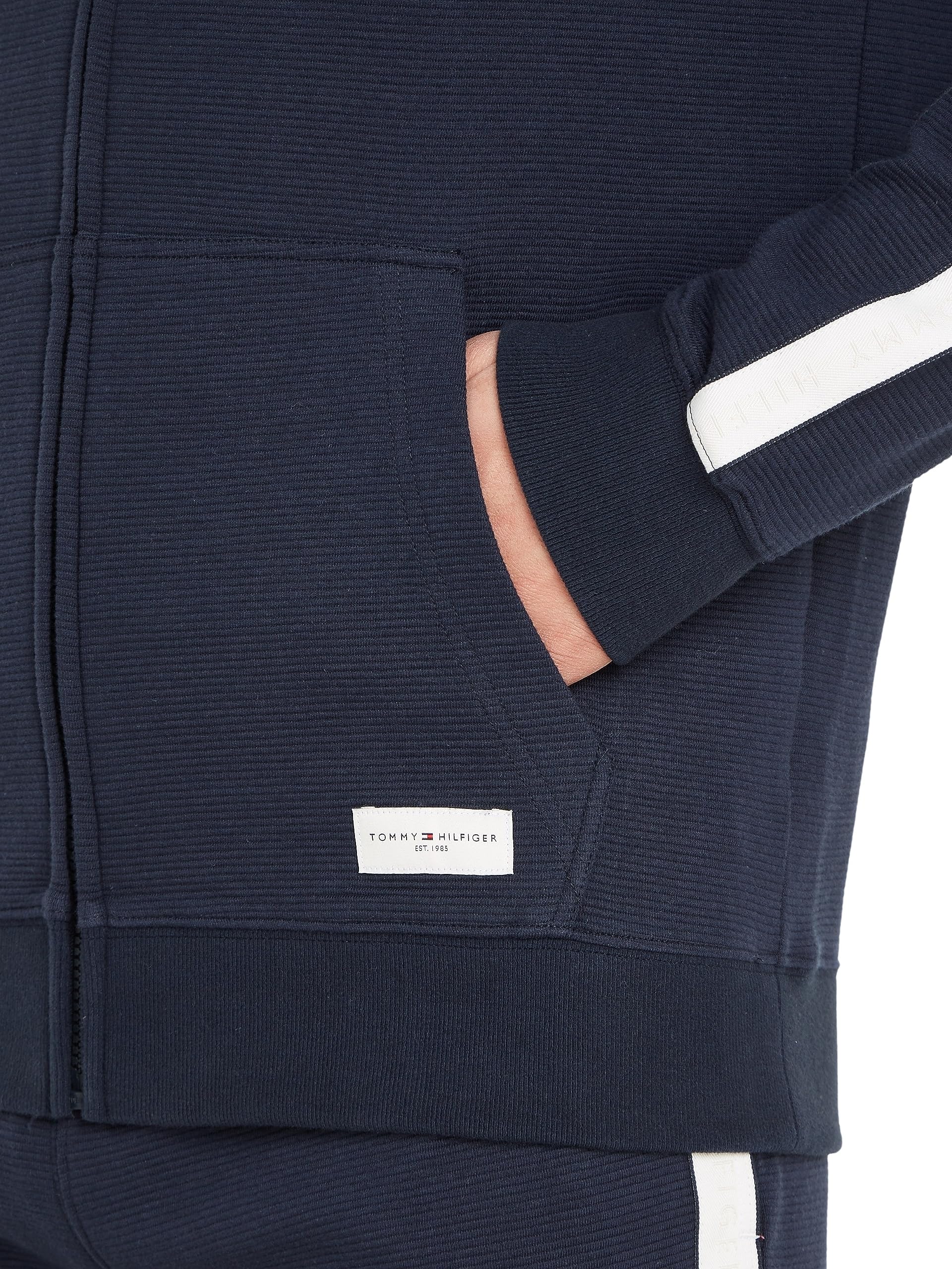 Tommy Hilfiger Herren Hoodie mit Reißverschluss mit Kapuze