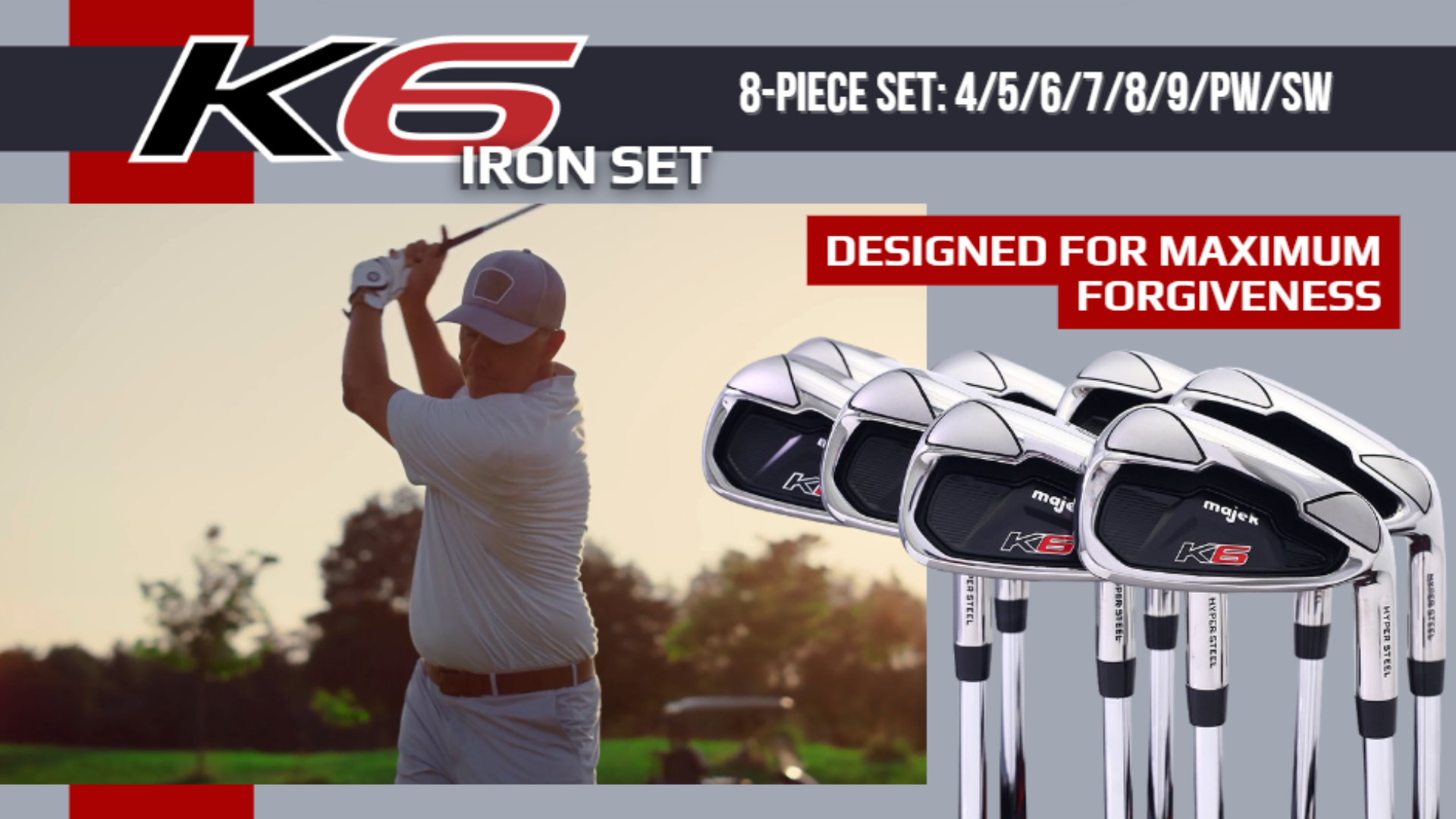 Amazon.com : Majek K6 Iron Set +2 inch Over XL Big & Tall