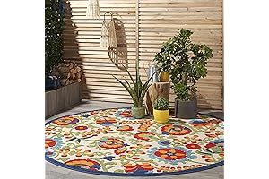 Nourison Aloha Indoor/Outdoor 8' Round Area Rug