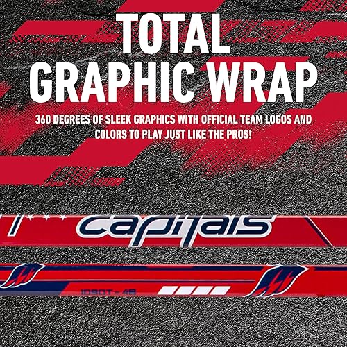 Vista 34 de Franklin Sports NHL Team - Palo de hockey callejero de vinilo de 48 pulgadas Pittsburgh Penguins