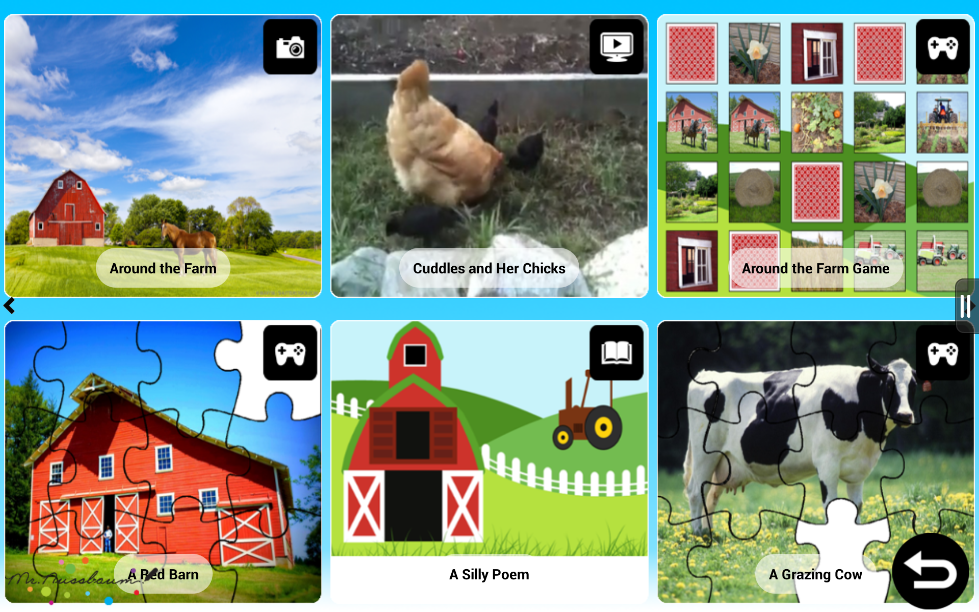 Farm Animals Digital Activity Pack Games, Videos, Books, Photos