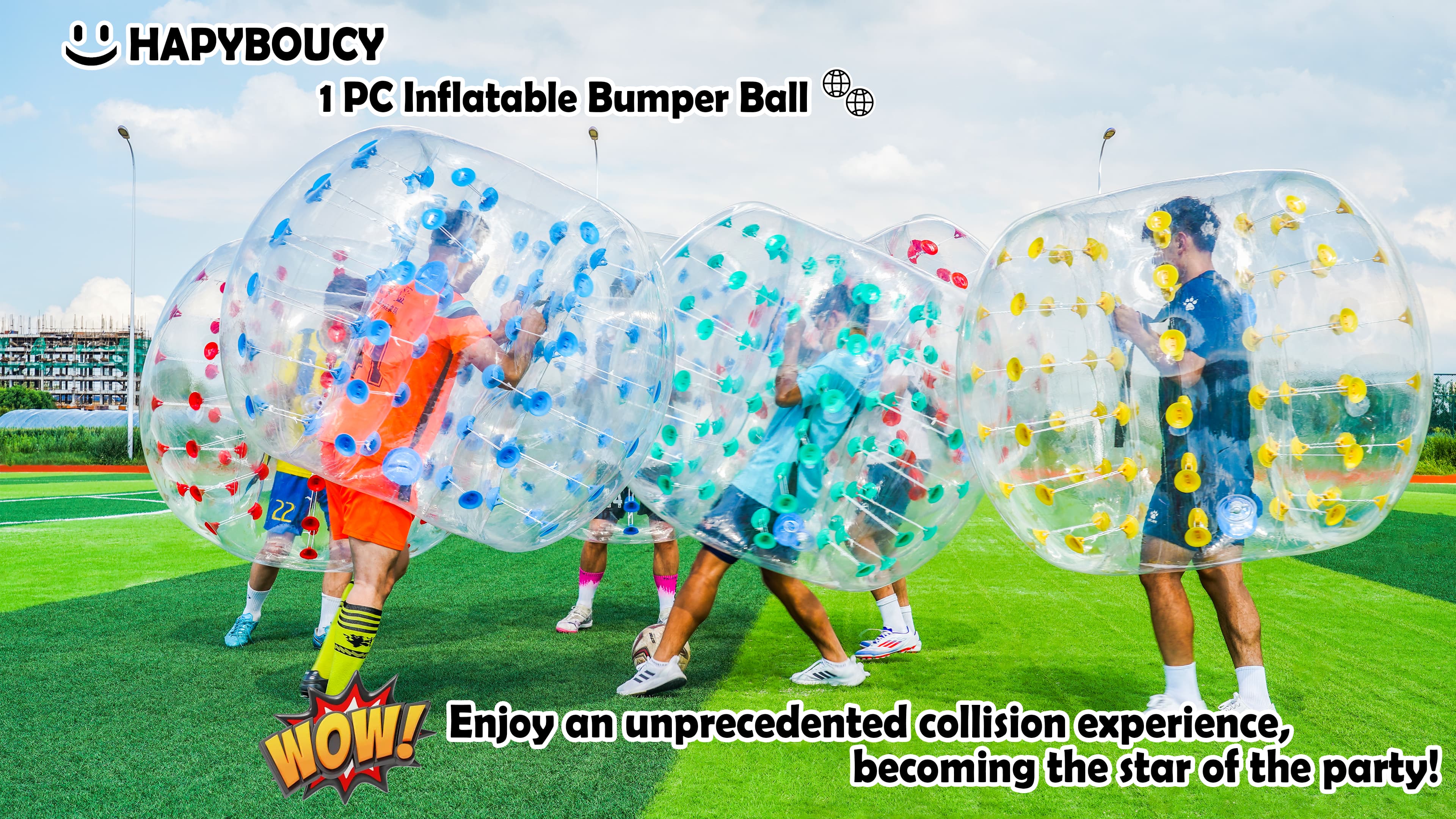 Amazon.com: HAPYBOUCY 1PC Inflatable Bumper Balls, 5Ft Human