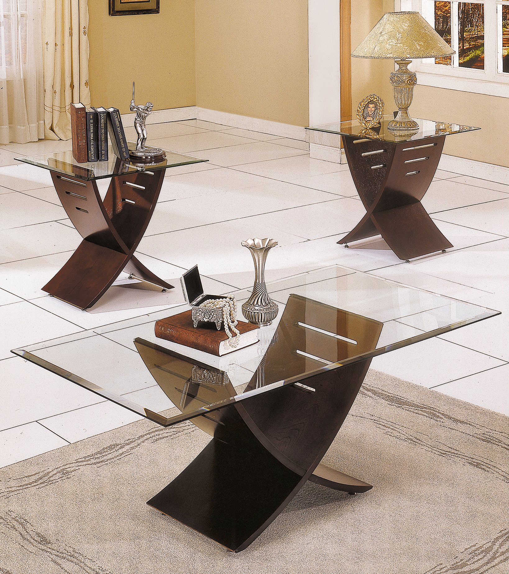 Steve Silver Company Cafe Piece Coffee Table Set In Desertcart